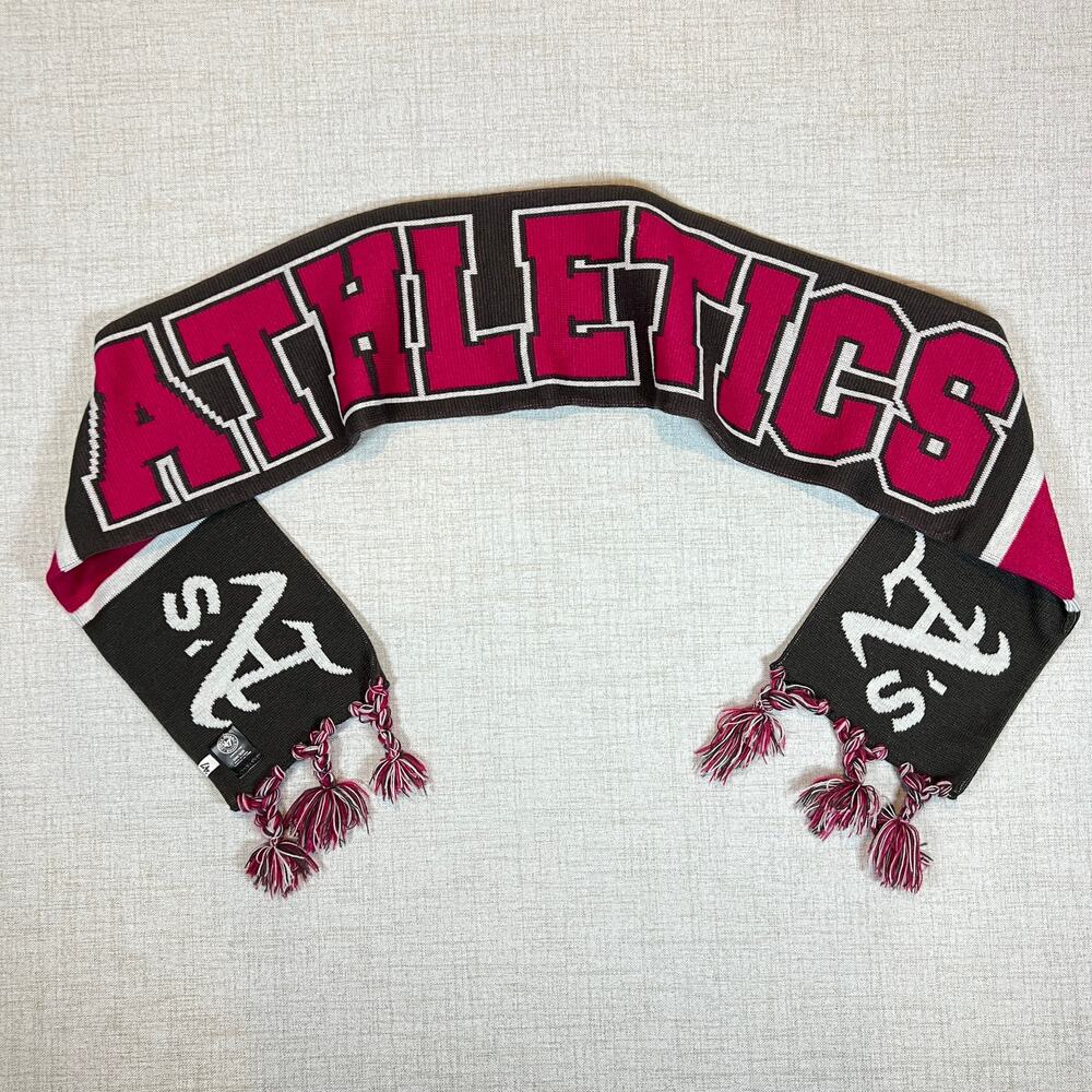 47 Brand Oakland Athletics A's Scarf Womens One Size - Picture 2 of 5